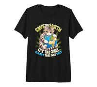 Save The Earth It's The Only Planet That Has Cats Earth Day Premium T-Shirt