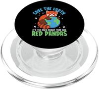 Save The Earth It's The Only Planet That Has Red Pandas PopSockets PopGrip for MagSafe