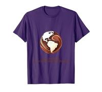 Save The Earth, It's The Only Planet with Chocolate T-Shirt, Men, Purple, 3X-Large