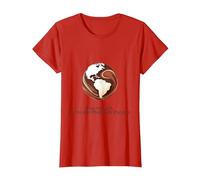 Save the Earth, It's the Only Planet with Chocolate T-Shirt, Women, Red, Medium