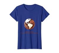 Save The Earth, It's The Only Planet with Chocolate T-Shirt, Women, Royal Blue, Small