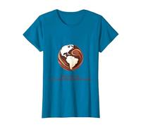 Save the Earth, It's the Only Planet with Chocolate T-Shirt, Women, Sapphire Blue, Small