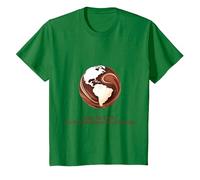 Save The Earth, It's The Only Planet with Chocolate T-Shirt, Youth, Kelly Green, Medium