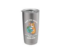Save the Earth It's the only Planet with Corgis Stainless Steel Insulated Tumbler