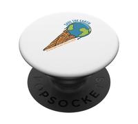 Save The Earth, Only Place With Ice Cream, Peace No planet B PopSockets Adhesive PopGrip