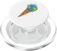 Save The Earth, Only Place With Ice Cream, Peace No planet B PopSockets PopGrip for MagSafe