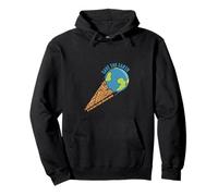 Save The Earth, Only Place With Ice Cream, Peace No planet B Pullover Hoodie