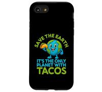 Save The Earth Only Planet With Tacos Funny Earth Day Case for iPhone SE (2020) / 7/8