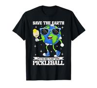 Save The Earth Planet with Pickleball Earth Day Boys Kids T-Shirt