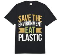 Save The Environment Eat Plastic Comfort Colors Adult Heavyweight T-Shirt
