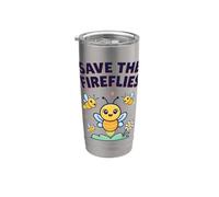 Save The Fireflies Fire Fly Firefly Kids Lightning Bugs Stainless Steel Insulated Tumbler