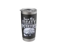 Save the Floaty Potatoes Design for a Manatee Lover Stainless Steel Insulated Tumbler