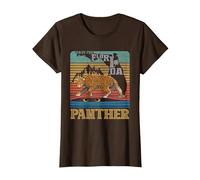 Save The Florida Panther Retro Wildlife Conservation Cougar T-Shirt, Women, Brown, Medium