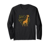 Save The Giraffes Wildlife Conservation Safari Nature Long Sleeve T-Shirt