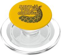 Save the Giraffes Wildlife Conservation Safari Nature PopSockets PopGrip for MagSafe