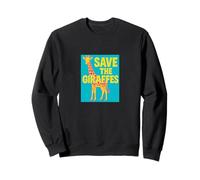 Save the Giraffes Wildlife Conservation Safari Nature Sweatshirt