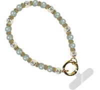 Save the Girls Clip and Go Phone Wristlet - Hands Free Phone Wrist Strap - Multifunctional Women’s Bracelet, Standard, Acrylic, Pearl