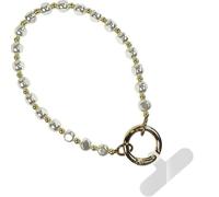 Save the Girls Clip and Go Phone Wristlet - Hands Free Phone Wrist Strap - Multifunctional Women’s Bracelet, Standard, Acrylic, Pearl