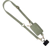 Save the Girls Clip & Go Vegan Phone Lanyard & Wristlet with Pouch, Sage