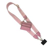 Save the Girls Original Clip and Go Phone Strap Pattern (Classic - Rose) - Crossbody Phone Strap Chain with Zipper Wallet Pouch - Phone Lanyard Zippered