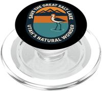 Save The Great Salt Lake Utah's Natural Wonder Conservation PopSockets PopGrip for MagSafe