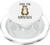 Save The Hamsters Cull Pets Animal Rescue Funny Pet Lover PopSockets PopGrip for MagSafe