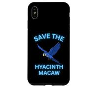 Save The Hyacinth Macaw Cute Exotic Bird Case for iPhone XS Max