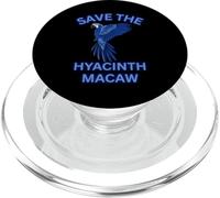 Save The Hyacinth Macaw Cute Exotic Bird PopSockets PopGrip for MagSafe