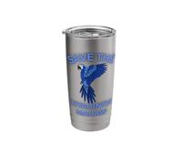 Save The Hyacinth Macaw Cute Exotic Bird Stainless Steel Insulated Tumbler