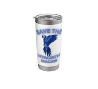 Save The Hyacinth Macaw Cute Exotic Bird Stainless Steel Insulated Tumbler