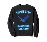 Save The Hyacinth Macaw Cute Exotic Bird Sweatshirt