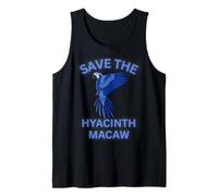 Save The Hyacinth Macaw Cute Exotic Bird Tank Top