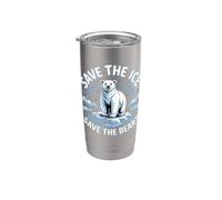 Save the Ice Save the Bears Stainless Steel Insulated Tumbler
