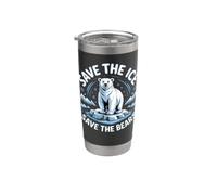 Save the Ice Save the Bears Stainless Steel Insulated Tumbler