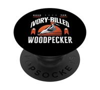 Save The Ivory-Billed Woodpecker Birdwatching Birdwatcher PopSockets Adhesive PopGrip