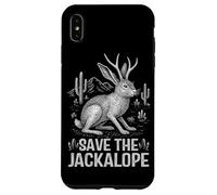 Save the Jackalope Cryptid Bunny Antlers Case for iPhone XS Max