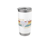 Save The Jackalope Vintage Rabbit Camping Cryptozoology Stainless Steel Insulated Tumbler