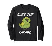 Save The Kakapo Kakapo Parrot New Zealand Kakapo Bird Long Sleeve T-Shirt