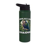 Save The Kakapo Stainless Steel Insulated Water Bottle