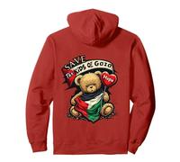 Save the Kids of Gaza | Hope Bear with Flag Design Pullover Hoodie