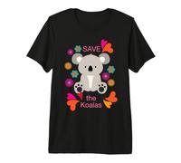 Save the Koalas Pray for Australia Strong Koala Lovers Premium T-Shirt