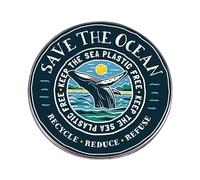Save The Lapel Pin Environmental Protection Button Brooch, Cartoon Whale Aesthetic Brooch for Clothes, Jackets, Backpacks, Bags, Hats, 1, 1