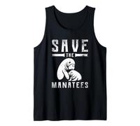 Save The Manatees Lover Sea Cow Ocean Animal Tank Top