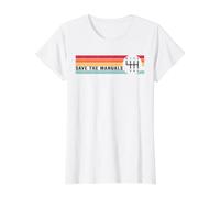 Save The Manuals 6 Speed Manual Transmission Three Pedals Value Graphic T-Shirt, Women, White, S