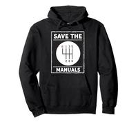 Save The Manuals Stick Shift Car Lover Pullover Hoodie