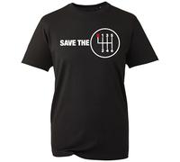 Save The Manuals T-Shirt, Funny Sarcastic Auto Gear Hate Only Manual Car Drive Lover Shirt, Gift Unisex Tee Top (Black, 2XL)