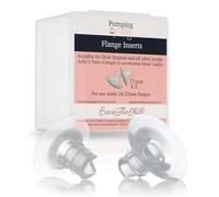 Save The Milk Silicon Flange Inserts - Personalfit Flex, Breast Shield Shaped Around You for Comfortable & Efficient Pumping | BPA Free Breast Pump Accessories, 2 Pc (13mm) Pumping Preety Inserts