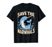 Save The Narwhals Arctic Narwhal Value Graphic T-Shirt