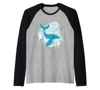 Save The Ocean Keep The Sea Plastic Free - Orca Whale Lover Raglan Baseball Tee