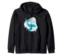 Save The Ocean Keep The Sea Plastic Free - Orca Whale Lover Zip Hoodie